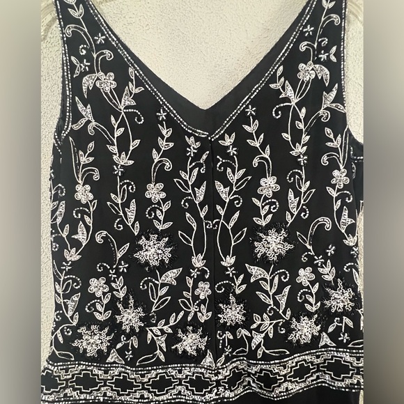 Gorgeous JKARA Black Beaded Evening Gown + Matching Jacket - Picture 6 of 9